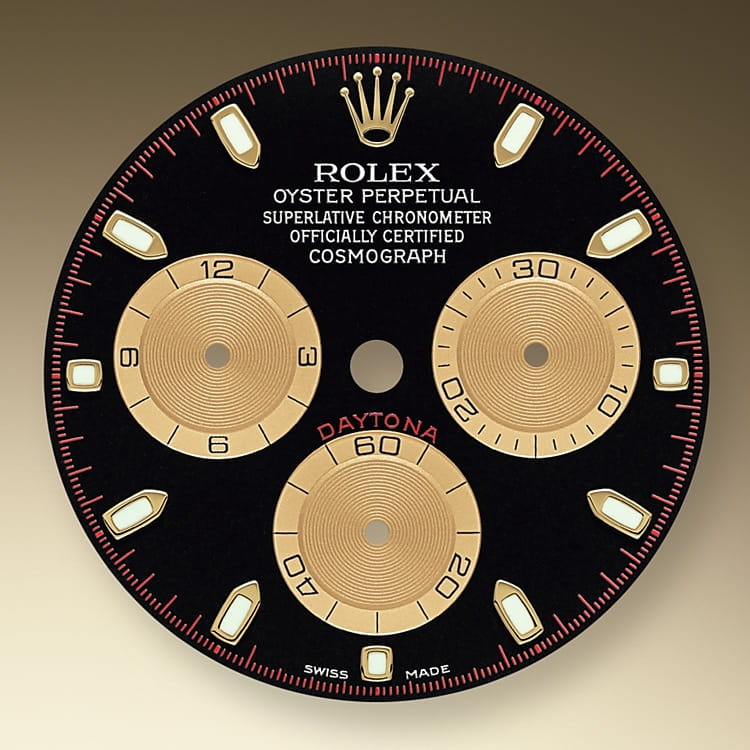 ブラック＆シャンパンカラーダイアル